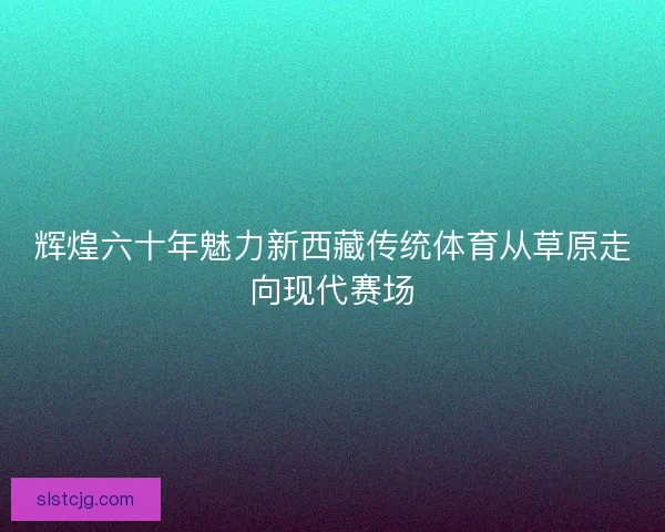 辉煌六十年魅力新西藏传统体育从草原走向现代赛场